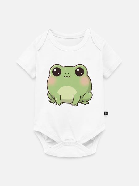 Frosch - Baby Premium Kurzarmbody - Weiß