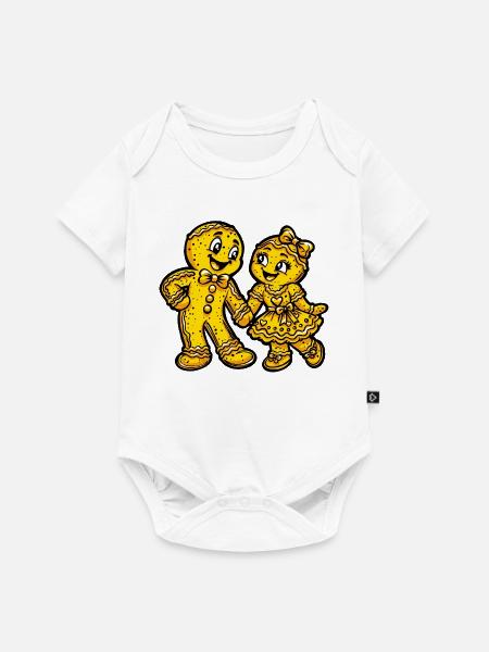 Pfefferkuchen Weihnachten Liebe - Baby Premium Kurzarmbody - Weiß