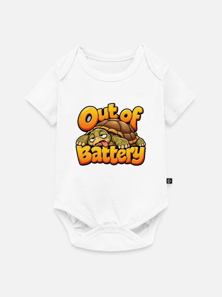 Landschildkröte - Baby Premium Kurzarmbody - Weiß