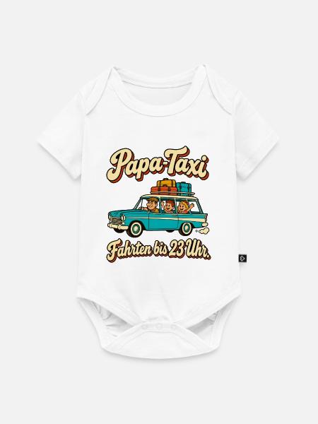 Papa-Taxi Fahrten bis 23 Uhr - Baby Premium Kurzarmbody - Weiß