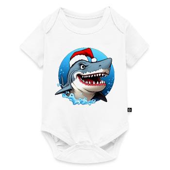 Haie Weihnachten - Baby Premium Kurzarmbody - Weiß - Vorne