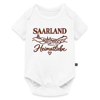 Saarland Heimatliebe - Baby Premium Kurzarmbody - Weiß - Vorne