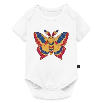 Prismatischer Rumänischer Falter - Baby Premium Kurzarmbody - Weiß - Vorne
