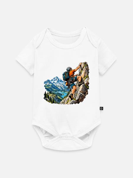 Kletter Abenteuer für Bergsteiger - Baby Premium Kurzarmbody - Weiß