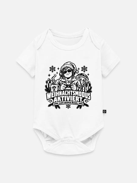 Weihnachtsmodus aktiviert: Lustiges Gamer-Geschenk - Baby Premium Kurzarmbody - Weiß