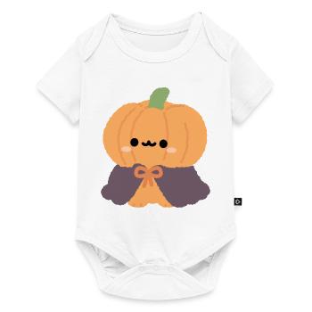 Chibi Kürbis-Cape-Plüsch - Baby Premium Kurzarmbody - Weiß - Vorne