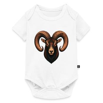 Mouflonkäfer - Baby Premium Kurzarmbody - Weiß - Vorne