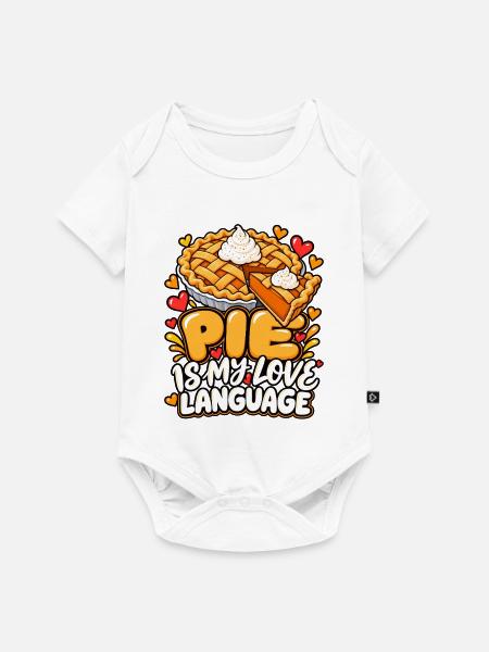 Pie ist meine Liebessprache - Baby Premium Kurzarmbody - Weiß