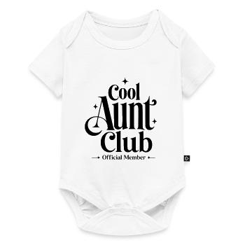 Cool Aunt Club - Baby Premium Kurzarmbody - Weiß - Vorne