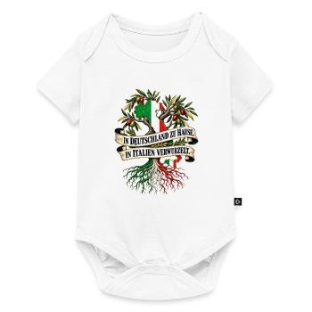 In Deutschland zuhause in Italien verwurzelt - Baby Premium Kurzarmbody - Weiß - Vorne