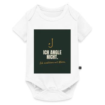 Angeln - Baby Premium Kurzarmbody - Weiß - Vorne