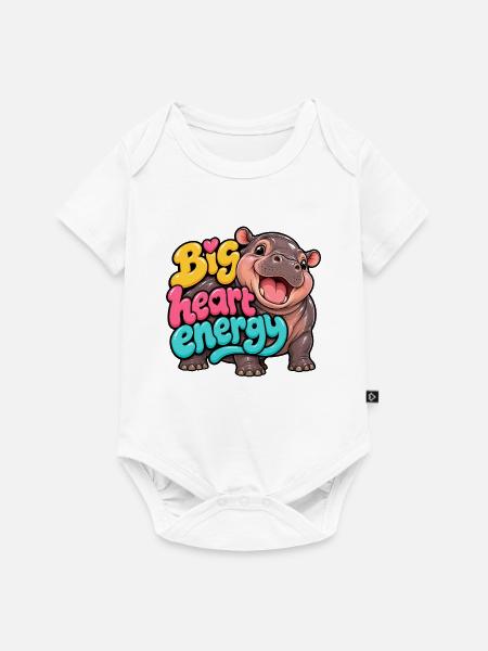 Zwergflusspferd - Baby Premium Kurzarmbody - Weiß