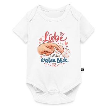 Liebe auf den ersten Blick - Baby Premium Kurzarmbody - Weiß - Vorne