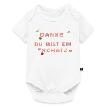 du bist ein Schatz - Baby Premium Kurzarmbody - Weiß - Vorne