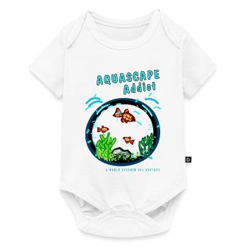 AQUASCAPE Addict - Baby Premium Kurzarmbody - Weiß - Vorne