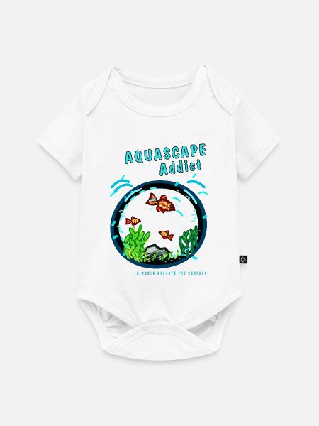 AQUASCAPE Addict - Baby Premium Kurzarmbody - Weiß
