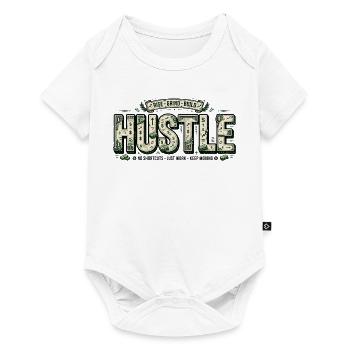 Hustle-Banknoten-Mosaik - Baby Premium Kurzarmbody - Weiß - Vorne