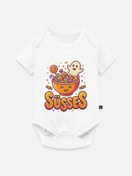 Süsses Halloween - Baby Premium Kurzarmbody - Weiß