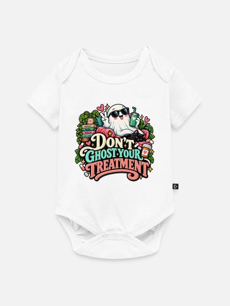 Niedliche Geisterbehandlung - Baby Premium Kurzarmbody - Weiß