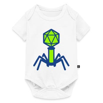Bakteriophage Virus Icon - Baby Premium Kurzarmbody - Weiß - Vorne