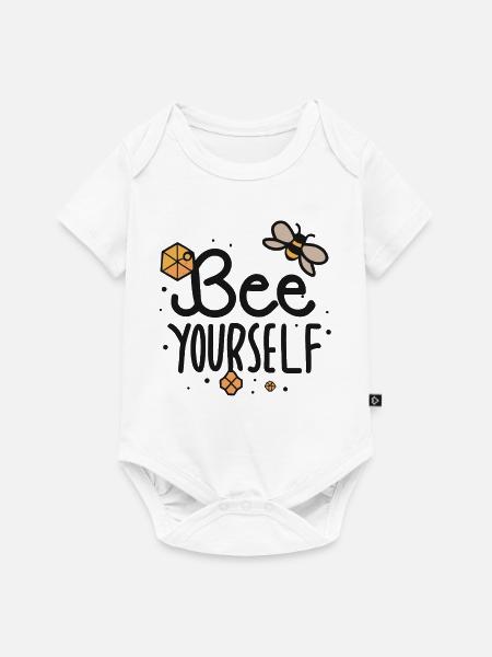 Biene dich selbst - Baby Premium Kurzarmbody - Weiß