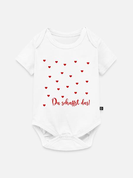 Motivation, Du schaffst das - Baby Premium Kurzarmbody - Weiß