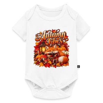 Herbststimmung Cozy Fox - Baby Premium Kurzarmbody - Weiß - Vorne