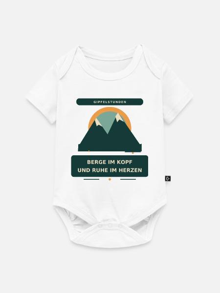 Berge im Kopf - Baby Premium Kurzarmbody - Weiß
