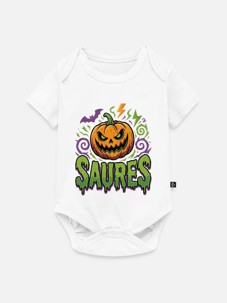 Saures Halloween - Baby Premium Kurzarmbody - Weiß