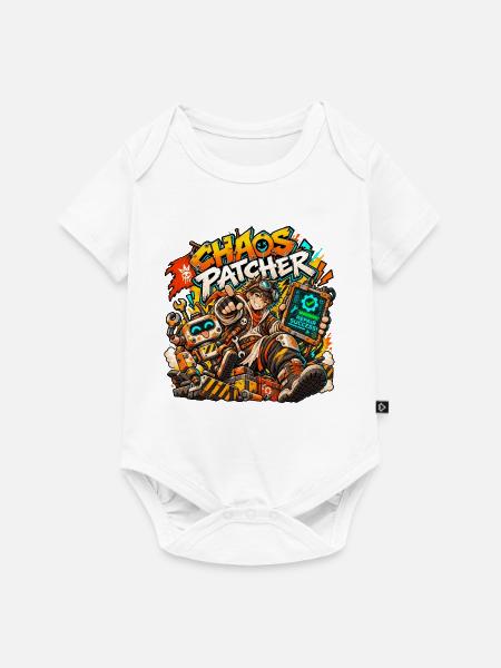 Postapokalyptische Welt× Technologie und Code - Baby Premium Kurzarmbody - Weiß