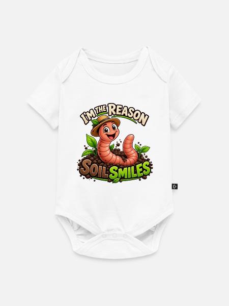 Zitate für Gärtner - Baby Premium Kurzarmbody - Weiß