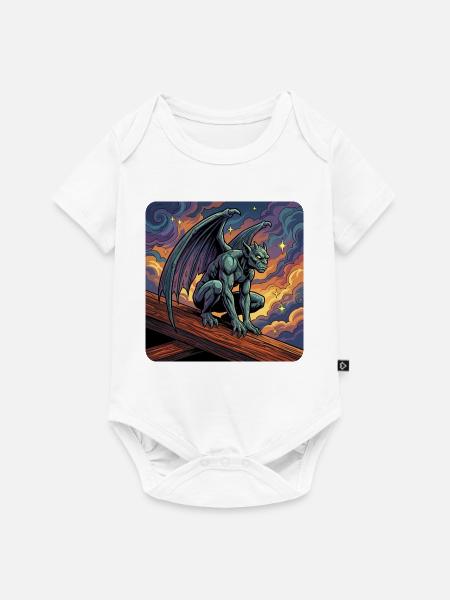 Gargoyle auf Sunset Ridge - Baby Premium Kurzarmbody - Weiß
