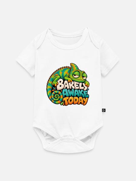 Chamäleon - Baby Premium Kurzarmbody - Weiß