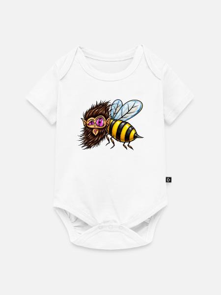 baertige_wespe - Baby Premium Kurzarmbody - Weiß