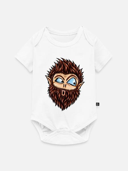 baertiger_bob - Baby Premium Kurzarmbody - Weiß