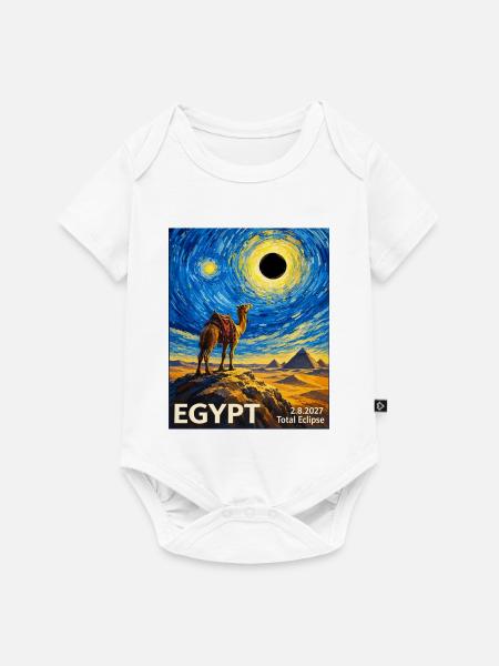 Ägypten Mondfinsternis 2027 - Baby Premium Kurzarmbody - Weiß
