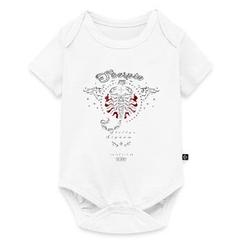 Sternzeichen Flügel-Skorpion Zodiac Tattoo - Baby Premium Kurzarmbody - Weiß - Vorne