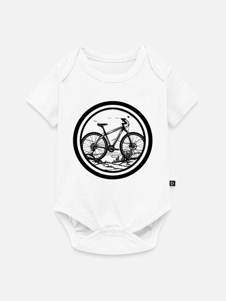 Radfahrer - Baby Premium Kurzarmbody - Weiß
