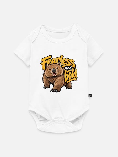 Wompatti - Baby Premium Kurzarmbody - Weiß