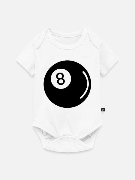 Billard 8 - Baby Premium Kurzarmbody - Weiß