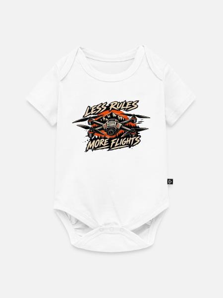Drohne - Baby Premium Kurzarmbody - Weiß