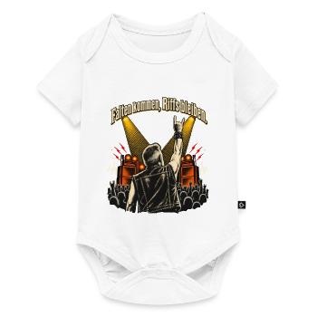Metal Fan Rock Fan Heavy Metal Spruch - Baby Premium Kurzarmbody - Weiß - Vorne