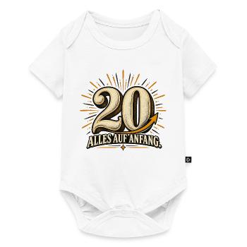 20 Geburtstag alles auf Anfang - Baby Premium Kurzarmbody - Weiß - Vorne