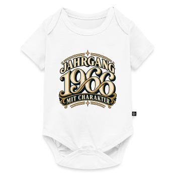Jahrgang 1966 Charakter - Baby Premium Kurzarmbody - Weiß - Vorne