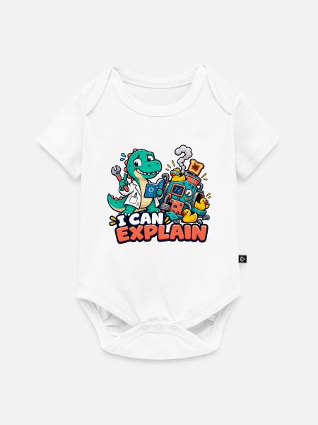 Ich kann es erklären - Baby Premium Kurzarmbody - Weiß