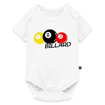 Billard - Baby Premium Kurzarmbody - Weiß - Vorne