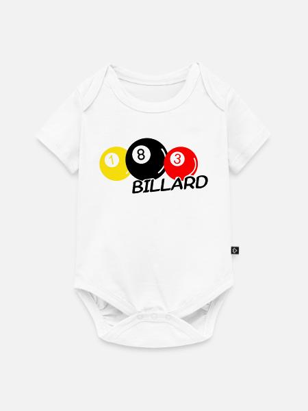 Billard - Baby Premium Kurzarmbody - Weiß