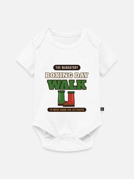 Der obligatorische Boxing Day Walk - Baby Premium Kurzarmbody - Weiß