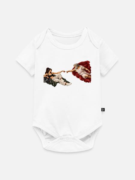 Die Erschaffung des DJs - Baby Premium Kurzarmbody - Weiß