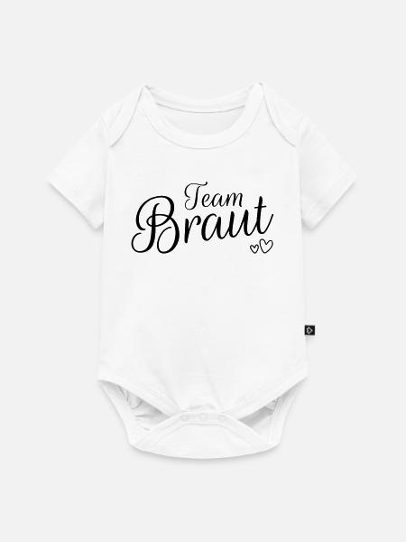Team Braut - Baby Premium Kurzarmbody - Weiß